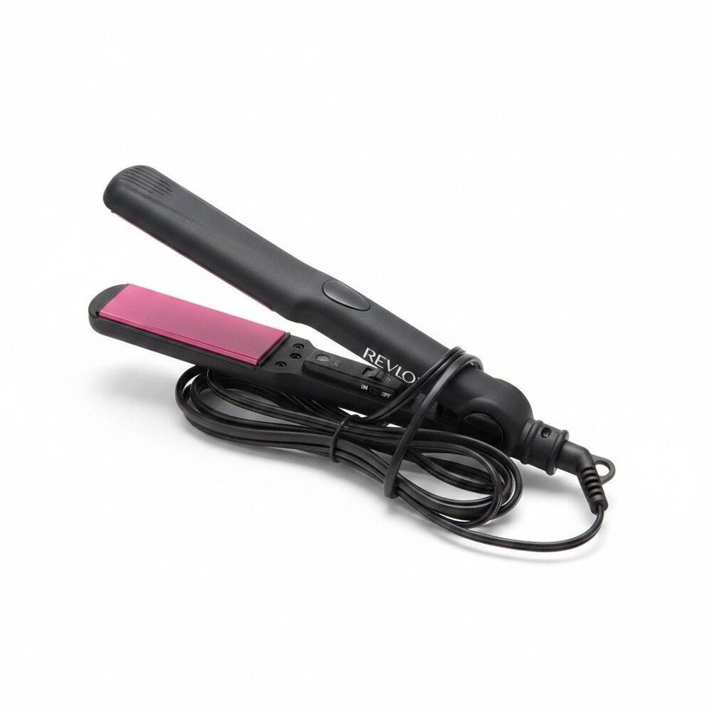 Revlon Perfect Heat 1-inch hair straightener in black & Pink